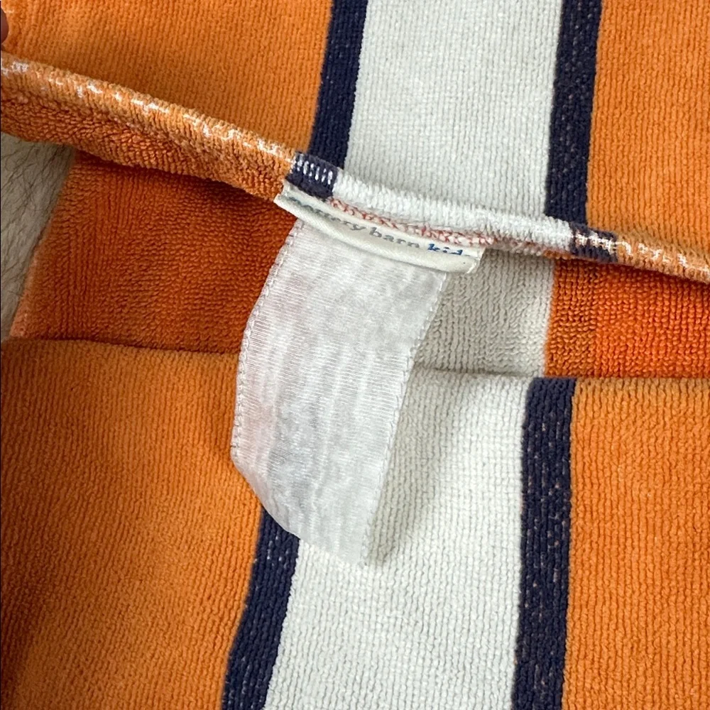 Pottery Barn Kids Hooded Bath Towel Fish and Sheep Toddler Beach Pool Preowned
